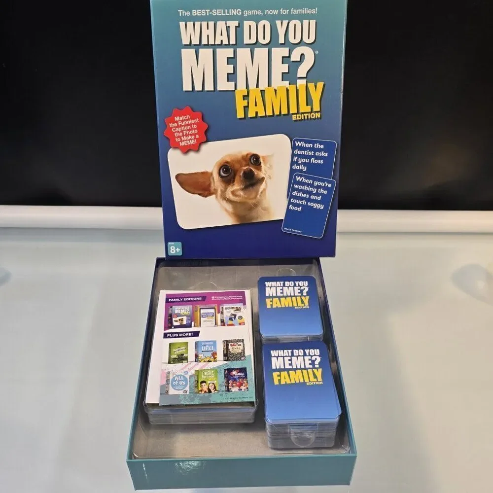 What Do You Meme? Family Edition 2021 Board Game by Elliot Tebele Barely Used